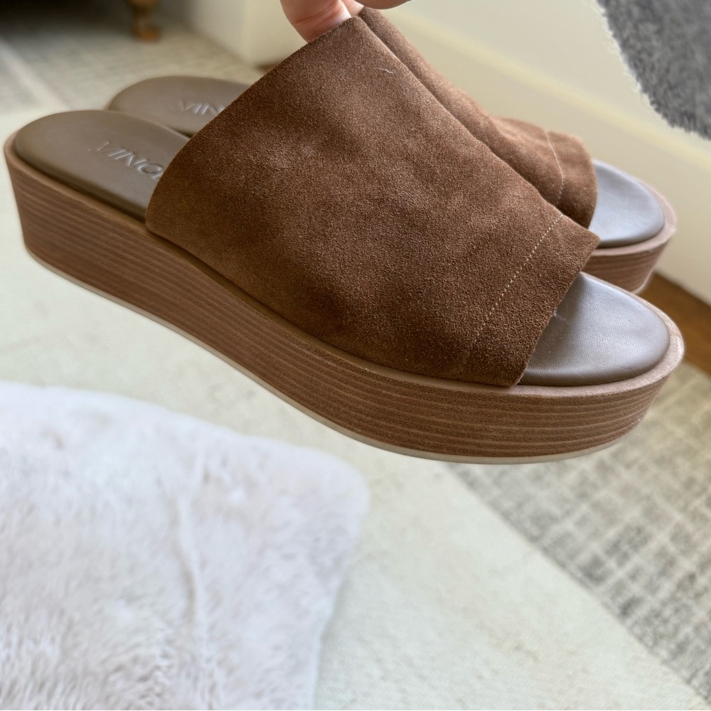 Vince brown suede sandal